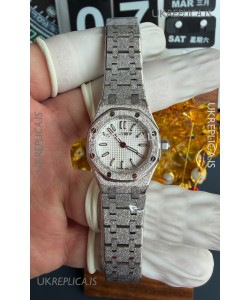 Royal Oak Frosted 67630BC Mini 23MM White Gold Super Clone Watch 