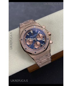 Royal Oak Chrono 26240 Frosted Rose Gold Super Clone Watch