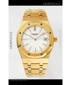 Royal Oak Jumbo 15202BA Yellow Gold Casing 39MM Super Clone Watch 