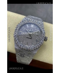 Royal Oak 15400 Iced Out Super Clone Edition 8 Super Clone Watch 