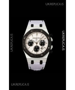 Royal Oak Black & White Voidline DiW 26240 Carbon NTPT Casing Super Clone Watch 