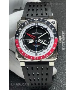 Bell and Ross BR03 GMT Compass Red/Black Bezel Swiss Replica Watch 
