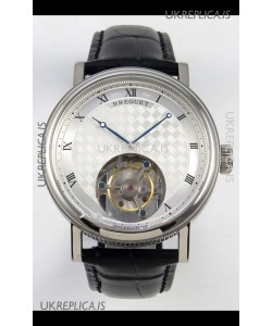 Breguet Classique Tourbillon Stainless Steel Roman Dial Super Clone Watch 