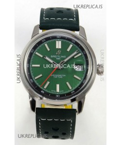 Top Time B31 38mm Green Dial Red Seconds Hands Super Clone Watch 
