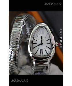 Serpenti Stainless Steel White Dial Super Clone Watch