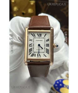Cartier Tank Louis Automatic 27mm in Yellow Gold Super Clone Watch 