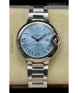 Ballon De Cartier Automatic Ice Blue 36MM Dial Super Clone Watch 
