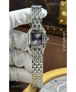 Cartier Panthere 22MM Steel Casing in Grey Dial Super Clone Watch 