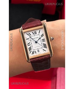 Cartier Tank Solo Swiss Automatic 31MM Rose Gold Super Clone Watch 