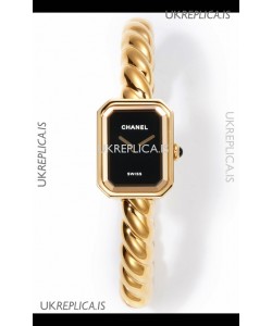 Chanel Premiere Galon Gold Swiss Quartz Watch 