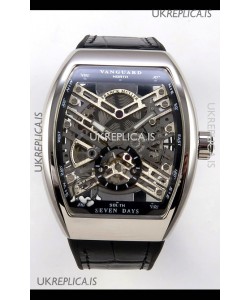 Franck Muller V45 Tourbillon Skeleton Steel Super Clone Watch 