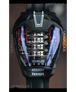 Hublot MP-05 La Ferrari Black DLC Titanium Casing Hyper Clone Watch 