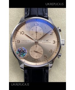 IWC Portuguese Chronograph Champange Dial Super Clone Watch 
