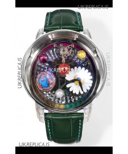 Jacob & CO Astronomia G-Dragon Steel Casing Green Strap Tourbillon Swiss Replica Watch