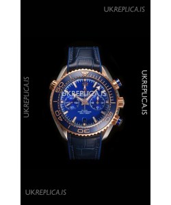 Omega Speedmaster Planet Ocean Two Tone Blue Dial Super Clone Watch 