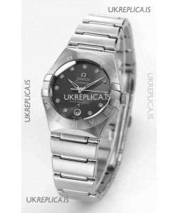Omega Constellation 29MM Stainless Steel Grey Dial Automatic Super Clone Watch 