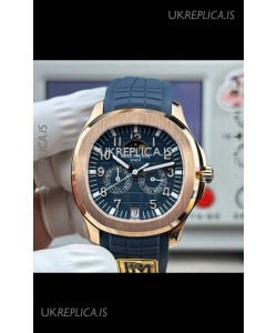 Patek Philippe Aquanaut 5261 Rose Gold Blue Dial Swiss Replica Watch