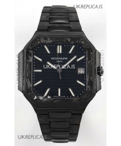Patek Philippe Cubitus Carbon Casing Black Dial Super Clone Watch 