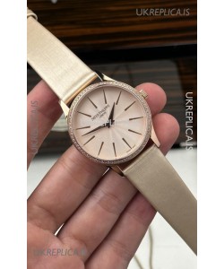 Patek Philippe Calatrava 4997 Rose Gold Beige Dial Super Clone Watch 
