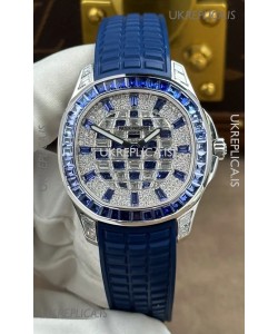 Patek Philippe Aquanaut Luce 5268/461G-001 Sapphires & moissanite Super Clone Watch 