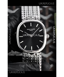 Patek Philippe Golden Ellipse 5738 Black Dial Super Clone Watch 