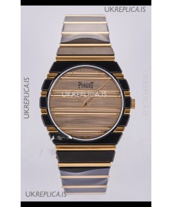 Piaget Polo 79 Two Tone Rose Gold/Black Casing 39MM Super Clone Watch 