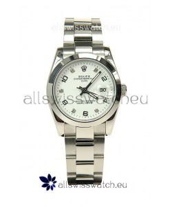 Rolex DateJust Mid-Sized Japanese Replica Silver Watch