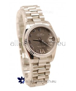 Rolex Oyster Perpetual Datejust Diamonds VI Japanese Replica Watch -36MM