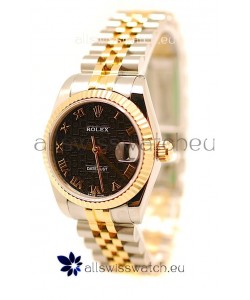 Rolex DateJust Mid-Sized Japanese Replica Two Tone Watch