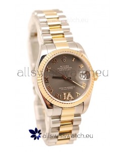 Rolex Oyster Perpetual Datejust Diamonds VI Japanese Replica Watch -36MM