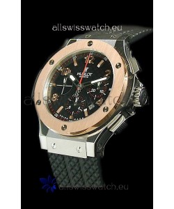 Hublot Big Bang Swiss Replica Watch in Rose Gold Bezel