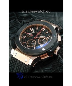 Hublot Big Bang Geneve Yacht Club Swiss Replica Watch in Rose Gold Case