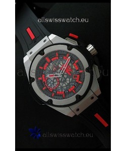 Hublot Big Bang King Power Red Devil Swiss Watch Steel Case
