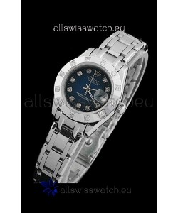 Rolex Datejust Ladies Swiss Replica Ladies Watch in Dark Blue Dial