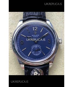 Rolex 1908 Perpetual in Steel Casing Blue Dial Swiss Replica Watch 