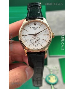 Rolex Super Clone Cellini 50525 White Dial Rose Gold Super Clone Watch 