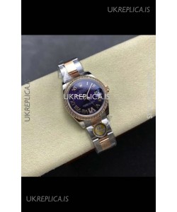 Rolex Super Clone Datejust 31MM Blue Dial Rose Gold Oyster Super Clone Watch 