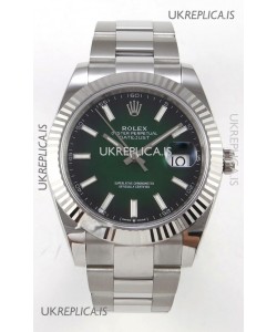 Rolex Datejust 126234 Ombre Green Dial Oyster FREE SPRUNG MVMT Super Clone Watch 41MM
