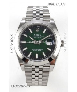 Rolex Datejust 126234 Ombre Green Dial Jubilee FREE SPRUNG MVMT Super Clone Watch 41MM