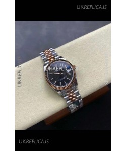 Rolex Super Clone Datejust Grey Dial Two Tone Case 31MM Super Clone Watch 