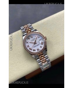 Rolex Super Clone Datejust 31MM White Dial Yellow Gold Super Clone Watch 