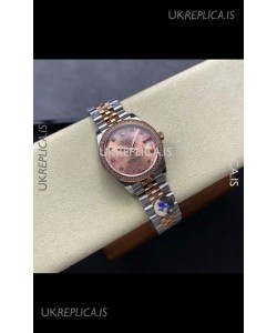 Rolex Super Clone Datejust 31MM Pink Dial Rose Gold Super Clone Watch 
