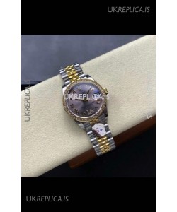 Rolex Super Clone Datejust 31MM Grey Dial Yellow Gold Super Clone Watch 