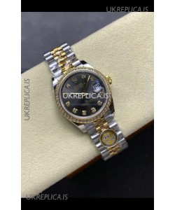 Rolex Super Clone Datejust 31MM Grey Dial Yellow Gold Super Clone Watch 