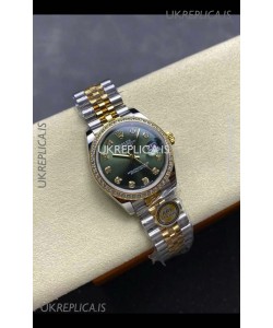 Rolex Super Clone Datejust 31MM Green Dial Yellow Gold Super Clone Watch 