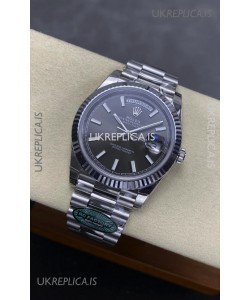Rolex Day Date 228236 Stainless Steel Grey Dial Super Clone Watch 