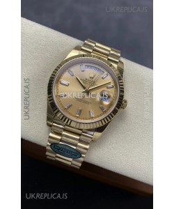 Rolex Day Date 228238 Yellow Gold in Gold Dial Super Clone Watch 