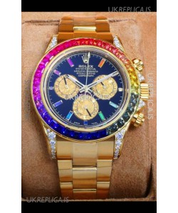 Rolex Daytona 116568 Yellow Gold Black Dial Super Clone Watch 
