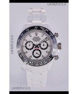 Rolex Daytona AET White Ceramic 4130 Movment Super Clone Watch 