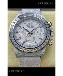 Rolex Daytona TPT Casing White Dial Nylon Strap Super Clone Watch 